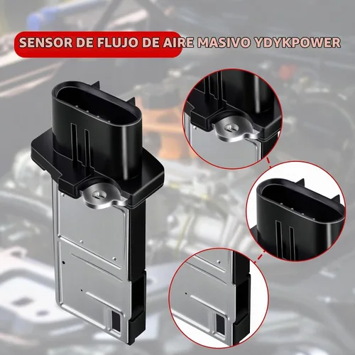 Vista 5 de Medidor de sensor de flujo de aire masivo 213-4222 Sensor MAF compatible con Buick para Cadillac para CTS para Camaro para Colorado para GMC