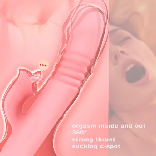 Vista 3 de Vibrador con función de calefacción y lengua de punto G, juguetes sexuales para mujeres, juguetes de empuje/estimulador sexual para mujeres