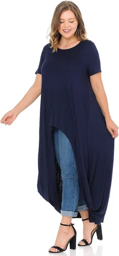 Vista 3 de Pastel by Vivienne Camiseta larga para mujer en talla grande