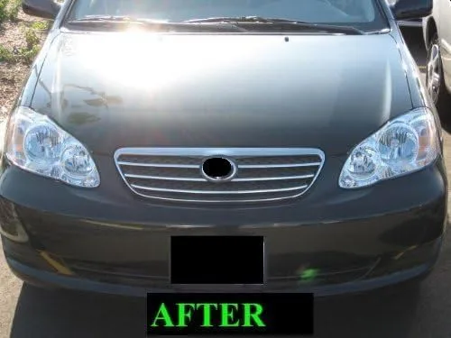Vista 3 de Compatible con kit de parrilla cromada Toyota Corola 2005-2008 2006 2007 05 06 07 08 S CE LE XRS