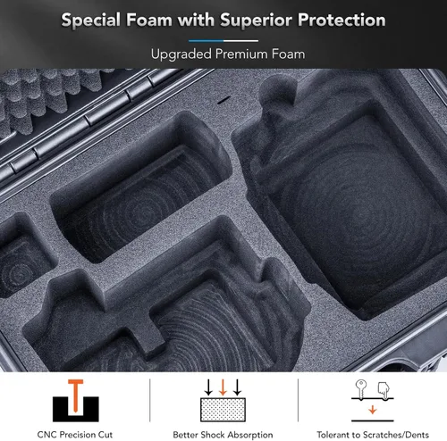 Vista 12 de Lykus Titan FP110 - Carcasa rígida impermeable para DJI Flip y DJI RC 2