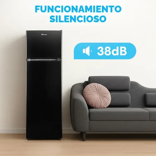 Vista 7 de Simpli-Magic Refrigerador de 10 pies cúbicos con congelador – Refrigerador compacto de doble puerta para oficina, dormitorio, garaje – Termostato