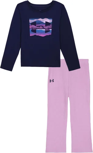 Vista 103 de Under Armour baby-girls Ua Terrazzo Leopard Heart SetShort Set