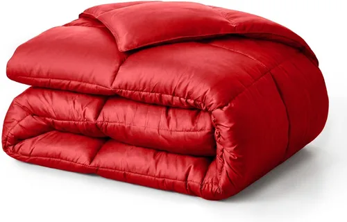 Vista 13 de Superior Edredón de microfibra cepillada sólida, ropa de cama alternativa al plumón, reversible, peso medio, esponjoso, decorativo, funda para Negro