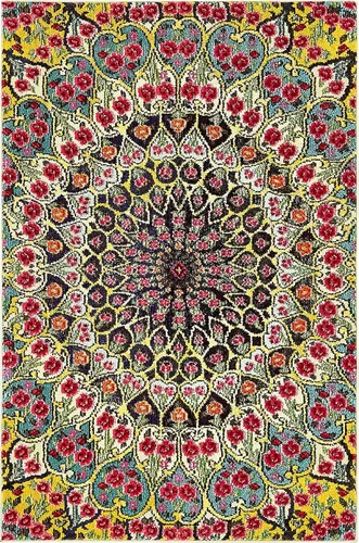 Vista 9 de Alfombra de Área de la Colección Vita de Unique Loom - O' Keefe (2' 2" x 3' 1" Rectángulo, Multicolor/Azul)