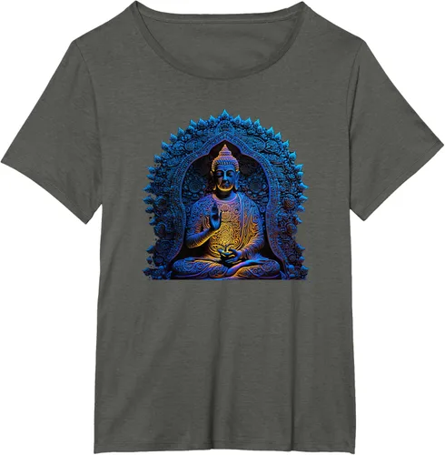 Vista 91 de Estatua de Buda Yoga Budismo Zen Buddhism Meditation T-Shirt Negro