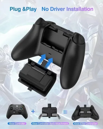 Vista 3 de Paletas para controlador de la serie Xbox, accesorio Strike multifuncional botón trasero accesorio para controlador Xbox, 2 teclas traseras