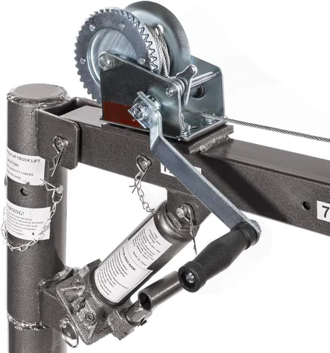Vista 3 de Stark USA Cabrestante Hidráulico de Cable de 1/2 Tonelada para Remolque de Camioneta, Grúa Telescópica de Elevación y Montacargas, Grúa de Carga