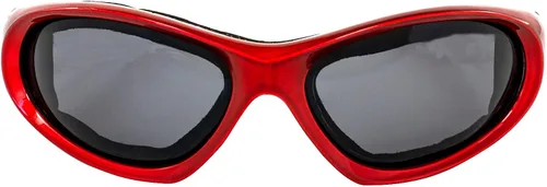 Vista 5 de Hurricane Eyewear 2 pares de gafas de sol híbridas para esquí acuático y acuático de categoría 5 marcos negros con lentes de espejo azul rojo