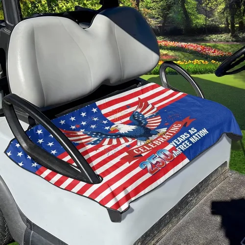 Vista 27 de Fundas de asiento de carrito de golf, mantas para carrito de golf, fundas de asiento de toalla para la mayoría de carritos de golf de 2 asientos
