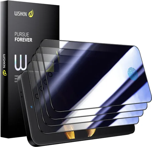 Vista 13 de WSKEN Protector de pantalla de privacidad para Samsung Galaxy S24, vidrio templado [antiespía de 24°] [cero burbujas]