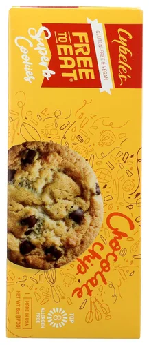 Vista 2 de FREE TO EAT CYBELES COOKIE CHOC CHIP, (108504000400), chips de chocolate, 6 onzas