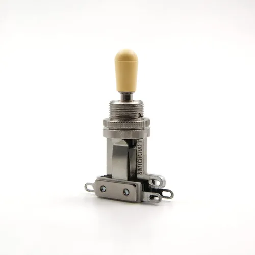 Vista 2 de Switchcraft - Interruptor de palanca de 3 vías con punta auténtica, palanca corta para guitarra eléctrica Les Paul (punta crema)