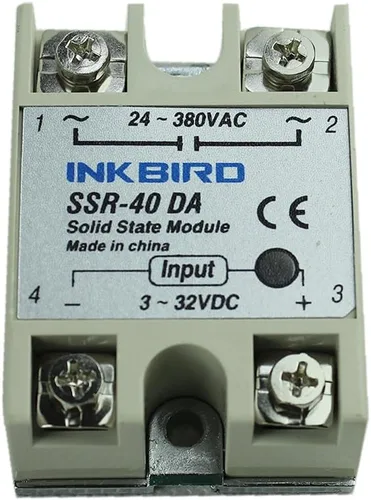 Vista 4 de Inkbird Relé de Estado Sólido 40DA DC SSR Disipador de Calor Negro para Controlador de Temperatura de Termostato PID