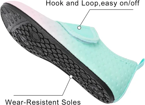 Vista 4 de Centipede Demon Zapatos de agua para niños y niñas, secado rápido, calcetines acuáticos para deportes, playa, natación, surf