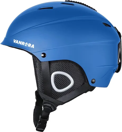 Vista 9 de VANRORA Casco de esquí, casco de snowboard para hombres y mujeres, ventilación con control de clima, ajuste de esfera, compatible con gafas, forro
