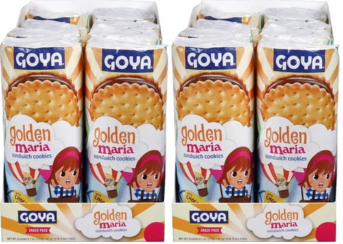 Vista 7 de Goya Foods Golden Maria - Galletas sándwich de 5.10 onzas (paquete de 8)