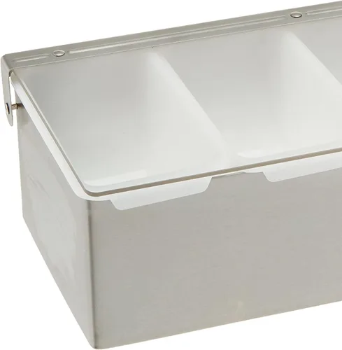 Vista 2 de Winco Soporte para condimentos, 4 compartimentos, base S/S
