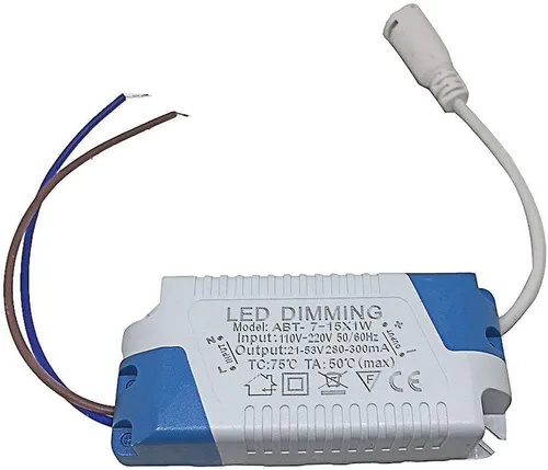 Vista 8 de Regulable 3W Corriente constante de alta potencia LED Conductor entrada AC110V Salida 10V Fuente de alimentación externa LED Lámpara de techo