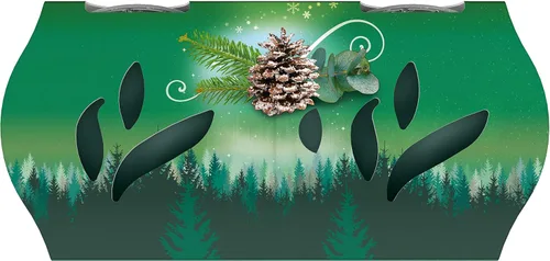 Vista 4 de Glade Vela en tarro ICY Ever Green Forest, 3.4 onzas, paquete de 2 (6.8 onzas NT WT)