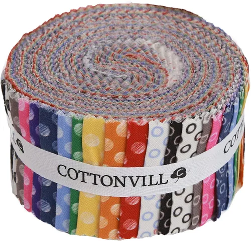 Vista 10 de COTTONVILL EMANON - Tela de algodón con estampado de triángulos de 20 unidades (cuarto, punto A rayas)