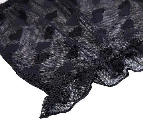 Vista 3 de Conjunto de lencería para mujer, conjunto de ropa interior de encaje elástico para mujer, talla XXL