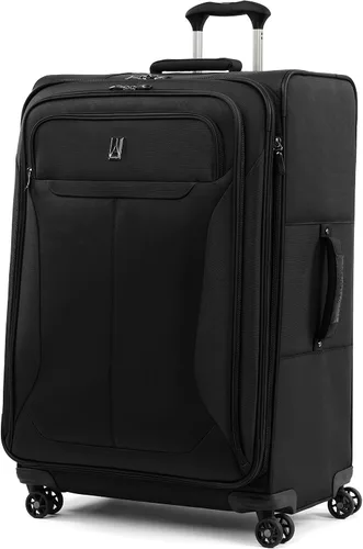 Vista 5 de Travelpro Tourlite Softside - Maleta expandible con 4 ruedas giratorias, maleta ligera, para hombres y mujeres, Negro