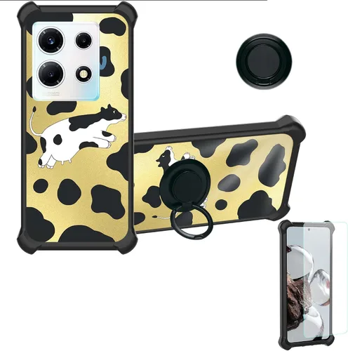 Vista 33 de Aroepurt Funda para Blu Bold N3 compatible con Blu Bold N3 Phone Cover [con protector de pantalla de vidrio templado] [PC duro + silicona suave]