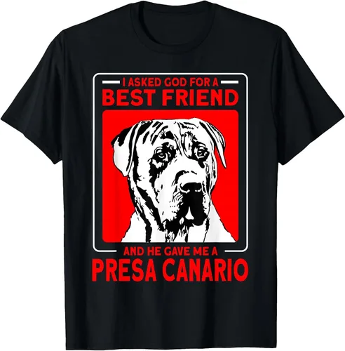 Vista 3 de Canary Dog Accessories Apparel Fan Perro De Presa Canario T-Shirt Negro