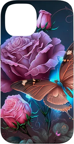 Vista 4 de Family Butterfly Rose Flower Firefly PC Case for iPhone 17