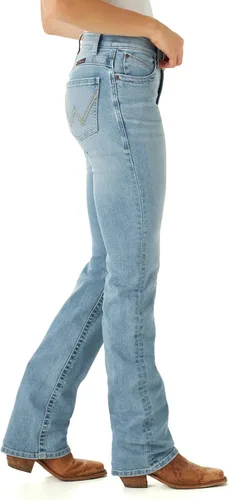 Vista 2 de Wrangler Womens Willow Mid Rise Performance Waist Boot Cut Ultimate Riding Jeans