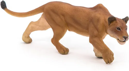 Vista 6 de Papo - Figura realista de leona de caza para niños - A partir de 3 años - Colección de vida salvaje - Comportamiento educativo de animales - Juguete