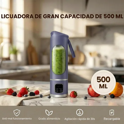 Vista 2 de Licuadora personal, exprimidor personal conveniente (púrpura)