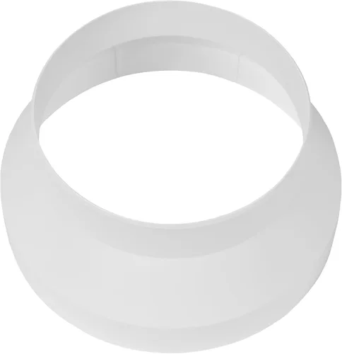 Vista 3 de Reductor/aumentador excéntrico de 5" a 4" - Conecta conductos rectos y flexibles, ventilador o ventilación - HVAC, aplicaciones de calefacción