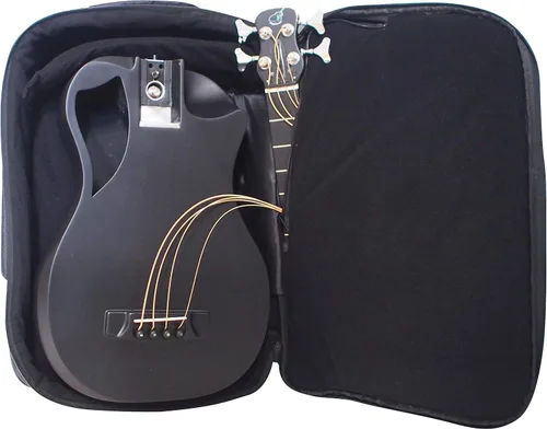 Vista 16 de Journey Instruments - Guitarra de viaje plegable de fibra de carbono OB660M Negro