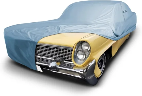 Vista 30 de iCarCover Funda de automóvil a medida para Lincoln Capri (1952-1957), impermeable, para todo tipo de clima, lluvia, nieve, protección solar UV Rayas