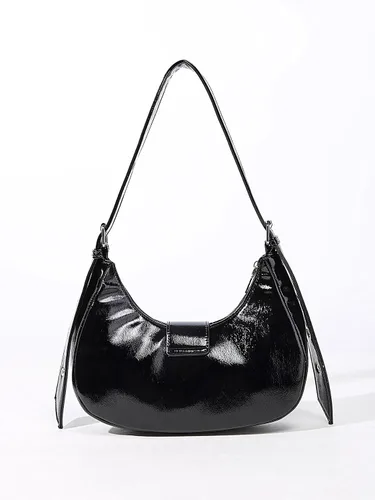 Vista 2 de Verdusa Bolso de mano de cuero sintético con tachuelas para mujer, con correa ajustable, bolsos bohemios