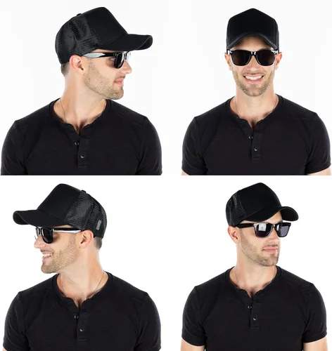 Vista 241 de Funky Junque Gorra de béisbol de béisbol en blanco para hombre y mujer