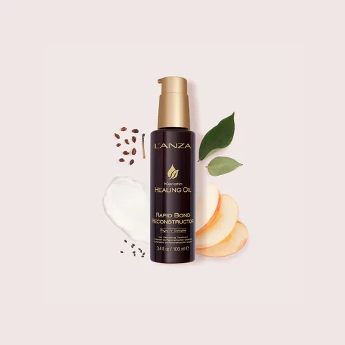 Vista 6 de L'ANZA Rapid Bond Reconstructor - Aceite curativo de queratina para el cuidado del cabello, tratamiento de restauración de bonos, tratamiento