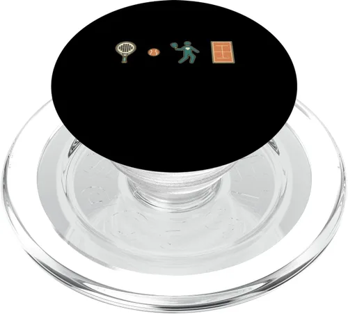 Vista 7 de Funny Padel Icons Court Player Padel Racket Love PopSockets Adhesive PopGrip