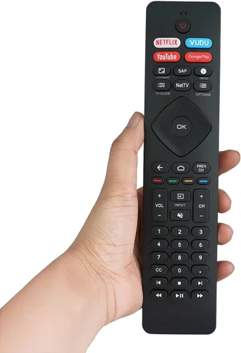 Vista 9 de Mando a distancia de repuesto compatible con Philips Android Smart TV 43PFL5604/F7 55PFL5766/F7 50PFL5766/F7 55PFL5604/F7A 65PFL5766/F7