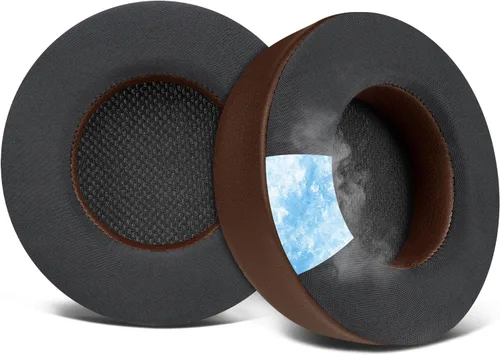 Vista 17 de SOULWIT Almohadillas de enfriamiento para auriculares Corsair Virtuoso, almohadillas con espuma de aislamiento de ruido de alta densidad, grosor