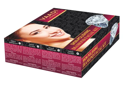 Vista 5 de Vaadi Herbals Kit facial – Kit facial de diamante para pulir la piel, todo natural, adecuado para todo tipo de piel y tanto para hombres como