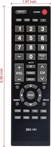 Vista 4 de ZRC-101 - Mando a distancia reemplazado para Insignia TV NS-LCD37-09 NS-LCD42HD-09 NS-LCD15-09 NS-LCD19-09 NS-LCD22-09 NS-LCD26-09 NS-LCD32-09