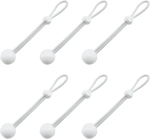 Vista 8 de Correas elásticas universales MARRTEUM Ball, cuerdas elásticas multiusos para tiendas de campaña, toldos, lona (12 piezas, negro) Multipurpose
