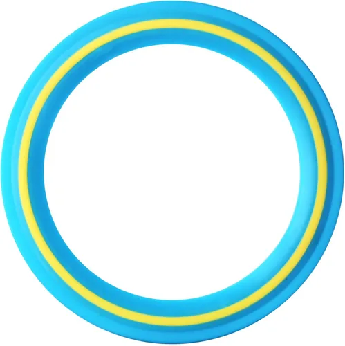 Vista 6 de JEEFUD Disco volador para niños y adultos, anillo volador de 11 pulgadas, paquete de 3 discos suaves para jugar deportes en la playa, patio trasero