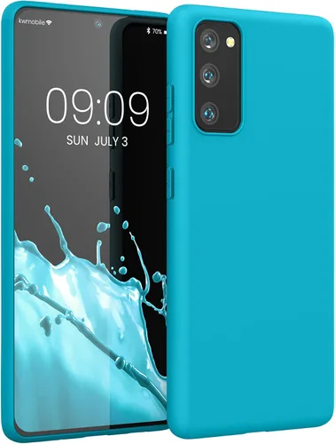 Vista 14 de kwmobile Funda compatible con Samsung Galaxy S20 FE - Funda protectora de silicona TPU suave y delgada - Azul Báltico