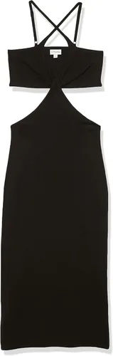 Vista 6 de The Drop Womens Zuri Fitted Cut-Out One Shoulder Maxi Sweater Dress