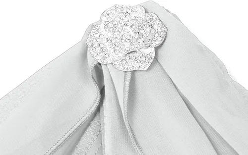 Vista 7 de ACSUSS - Vestido de dama de honor para mujer de gasa con volantes