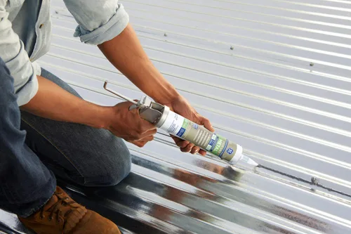 Vista 7 de GE Sealants & Adhesives GE5050 Advanced Silicone 2 Sellador, 10.1 onzas, gris metálico